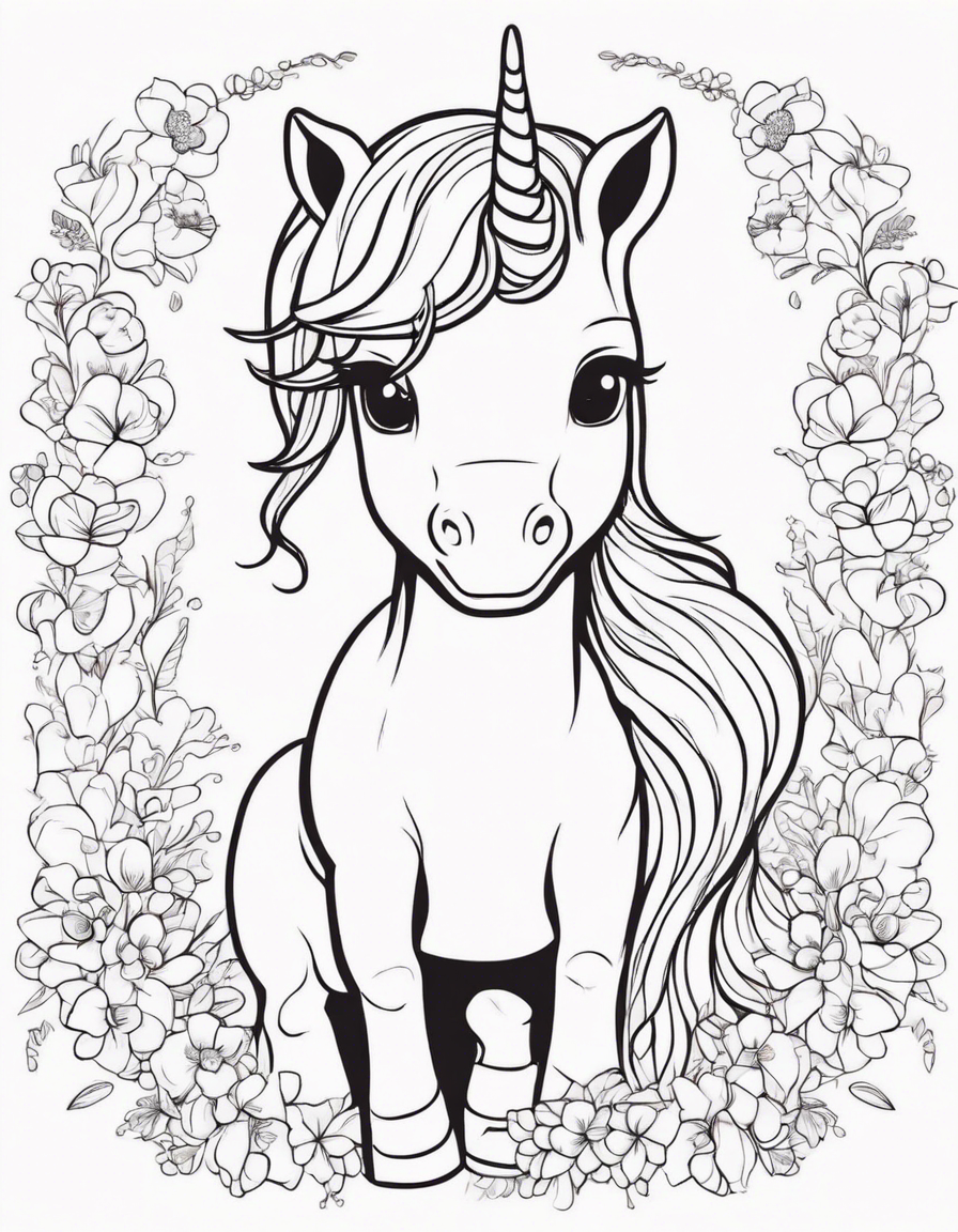 unicorn coloring pages