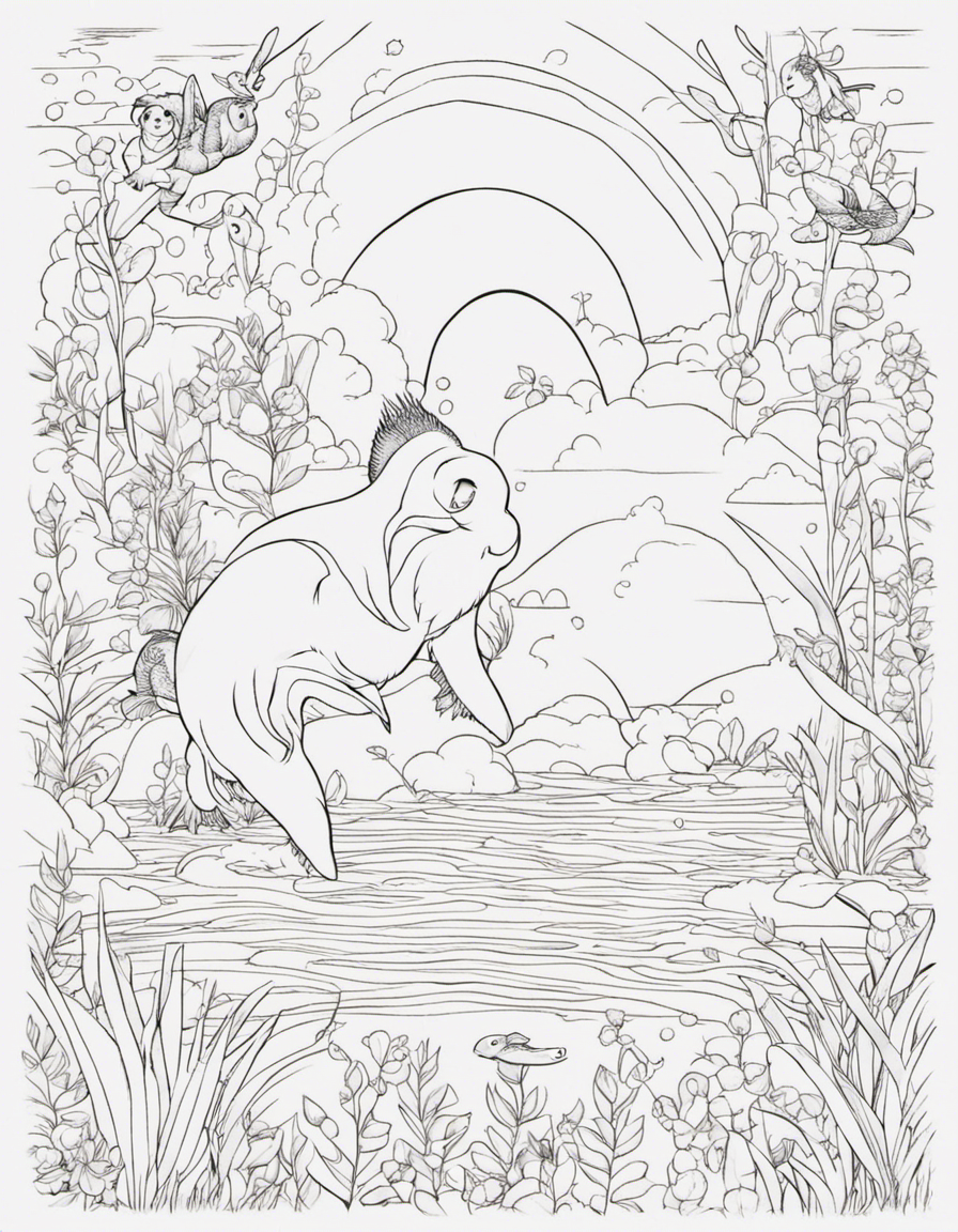 rainbow coloring pages