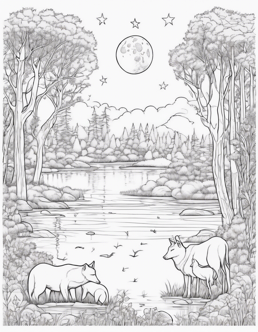 moon coloring pages