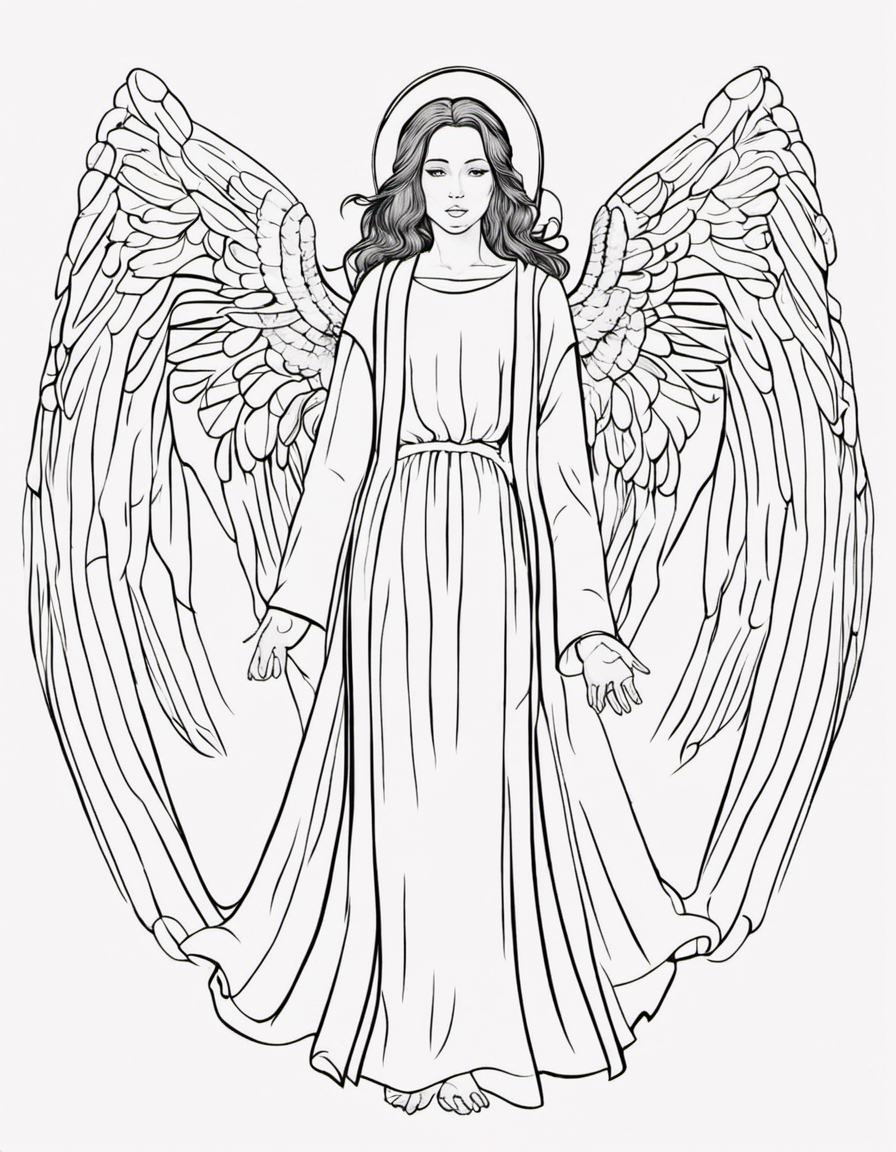 angel coloring page