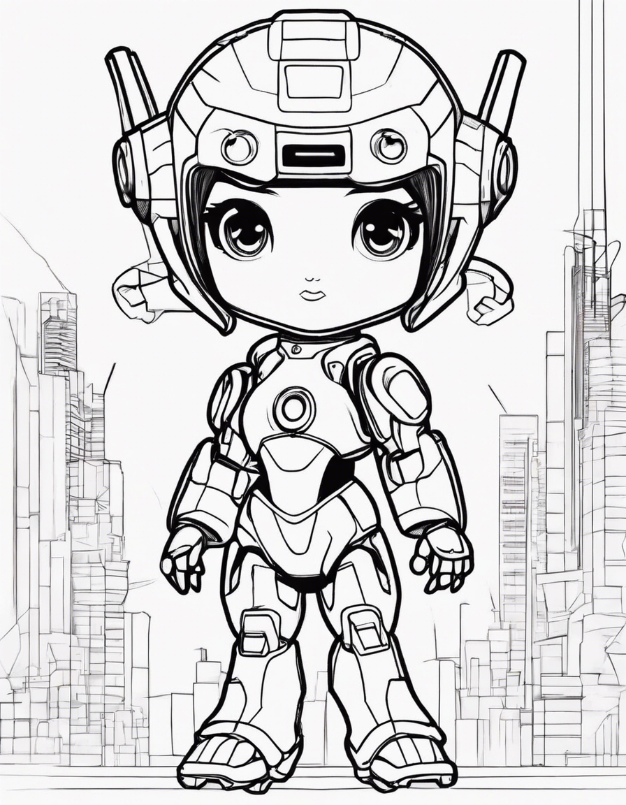 robot coloring pages