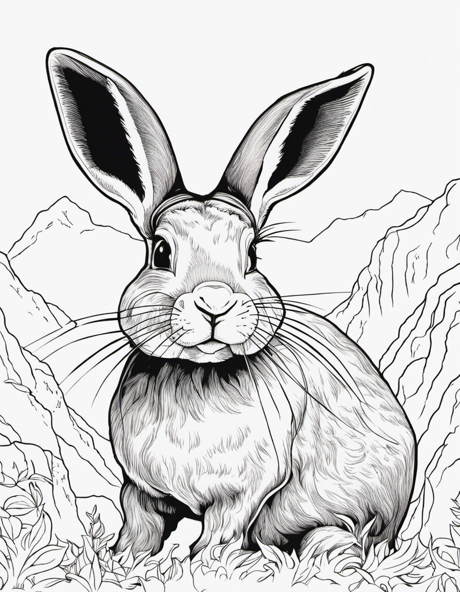 rabbit coloring page