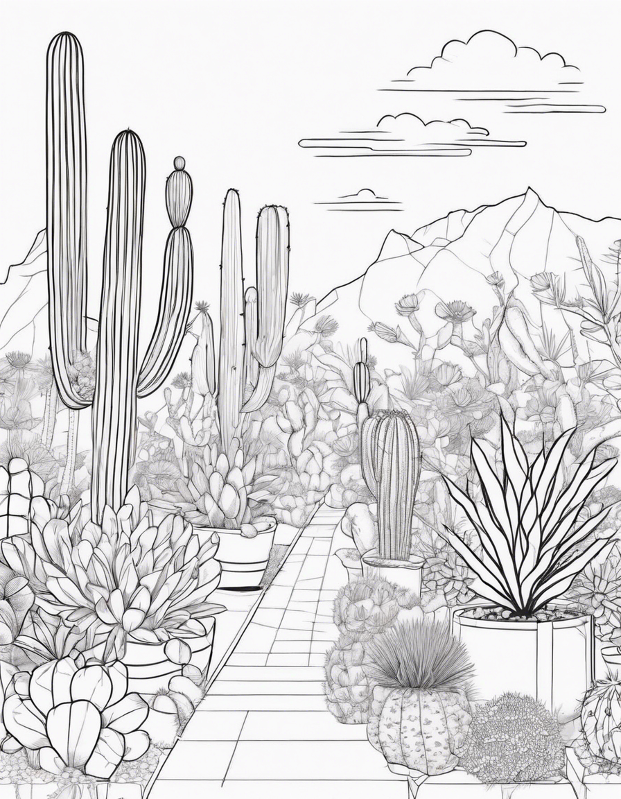 cactus coloring pages