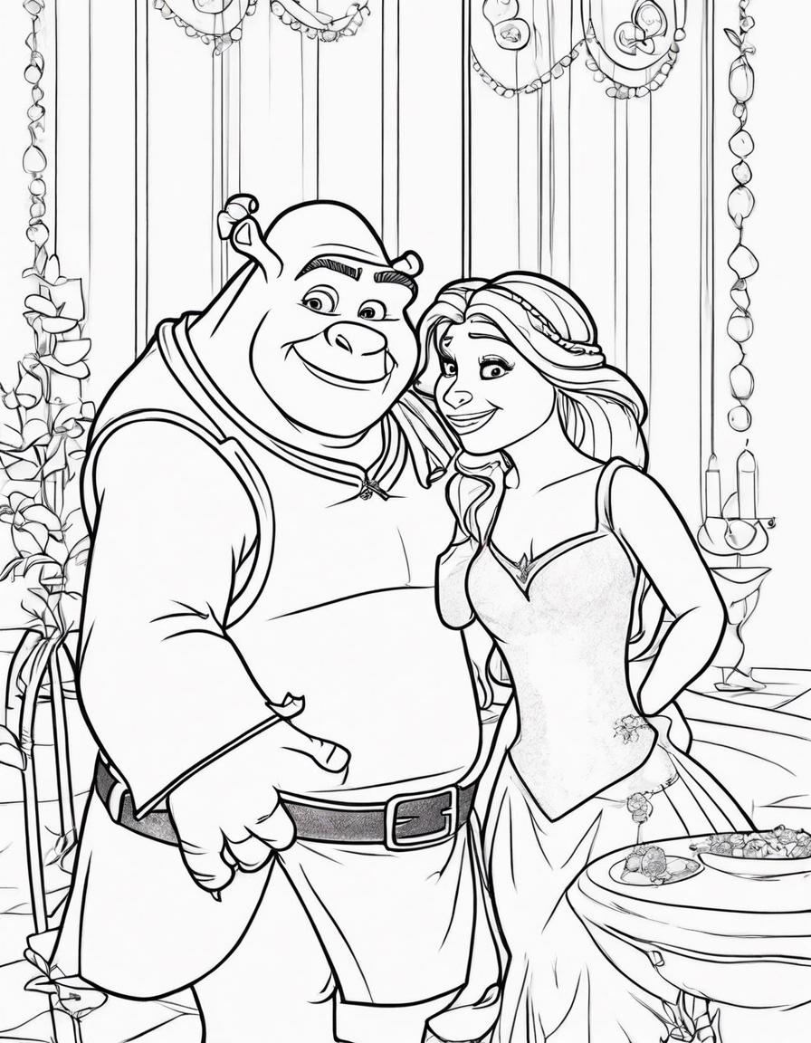 shrek coloring pages