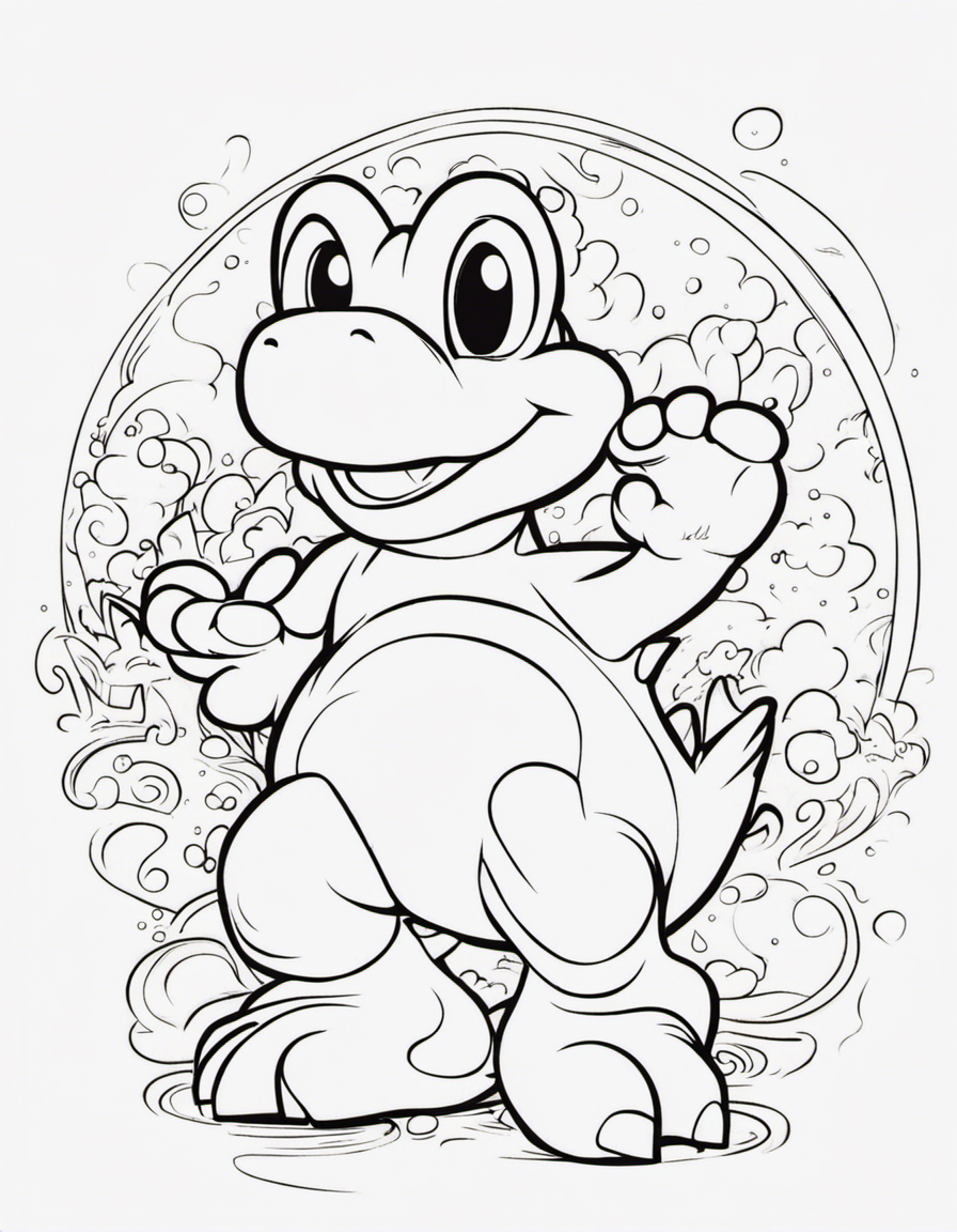 yoshi coloring pages