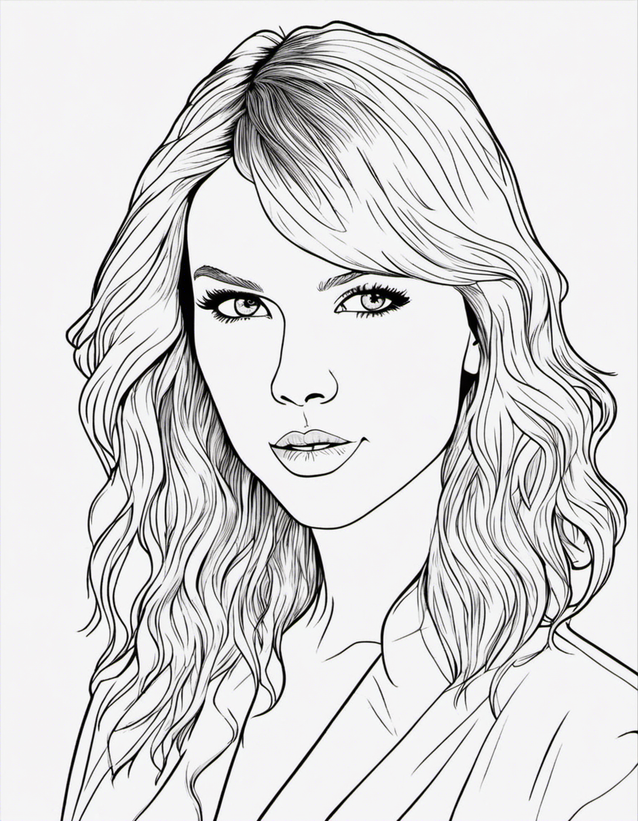 Taylor Swift Coloring Pages Printable for Free Download