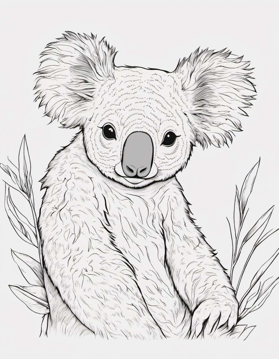 koala coloring pages