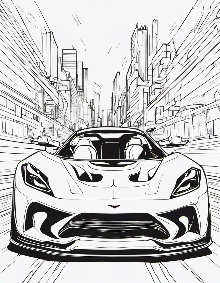 hot wheels for adults coloring page