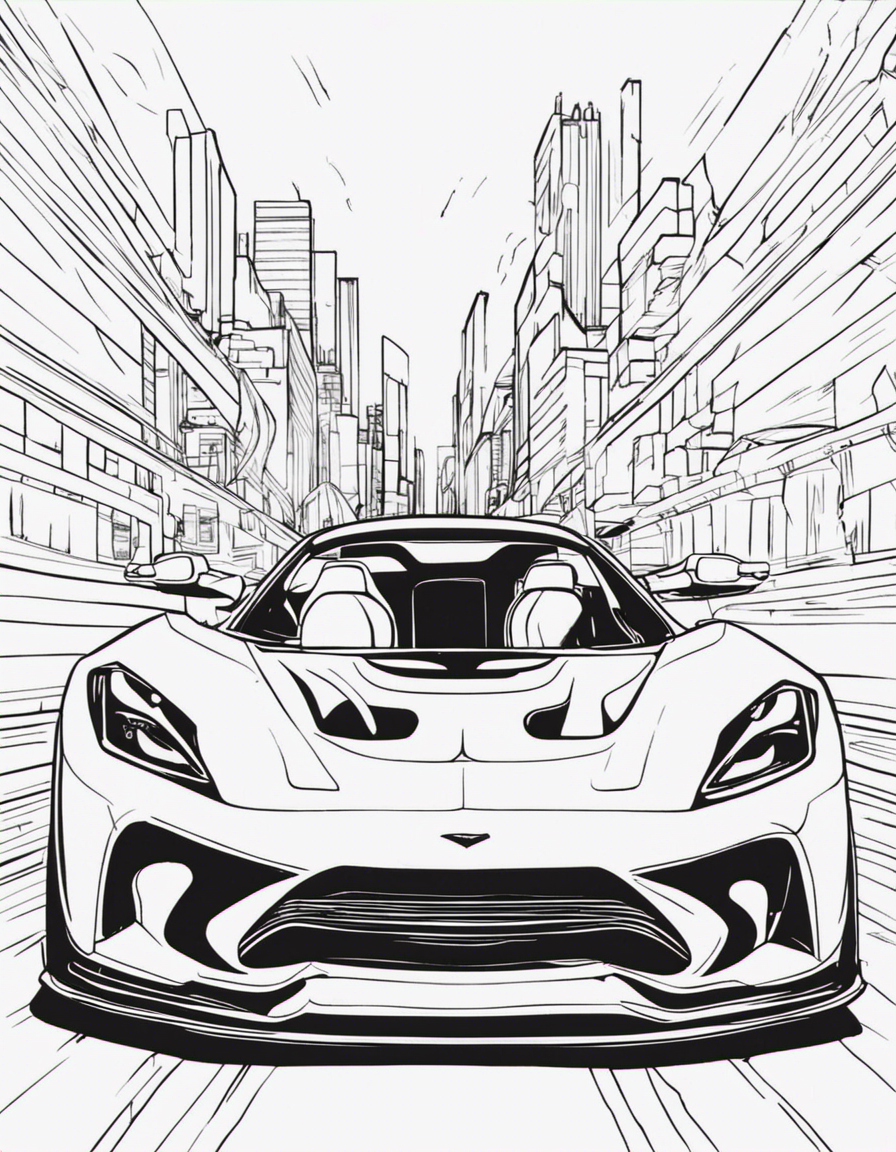 hot wheels coloring pages