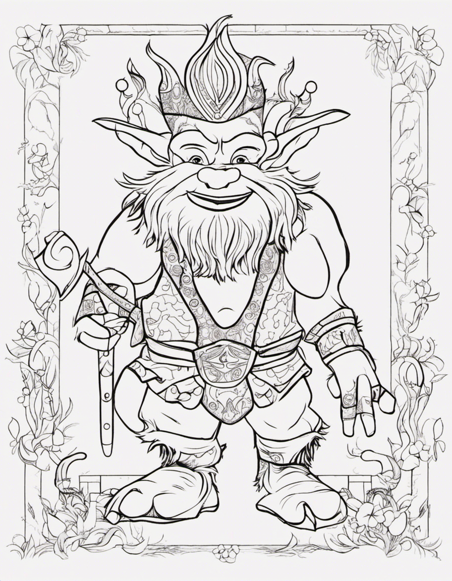 trolls coloring page