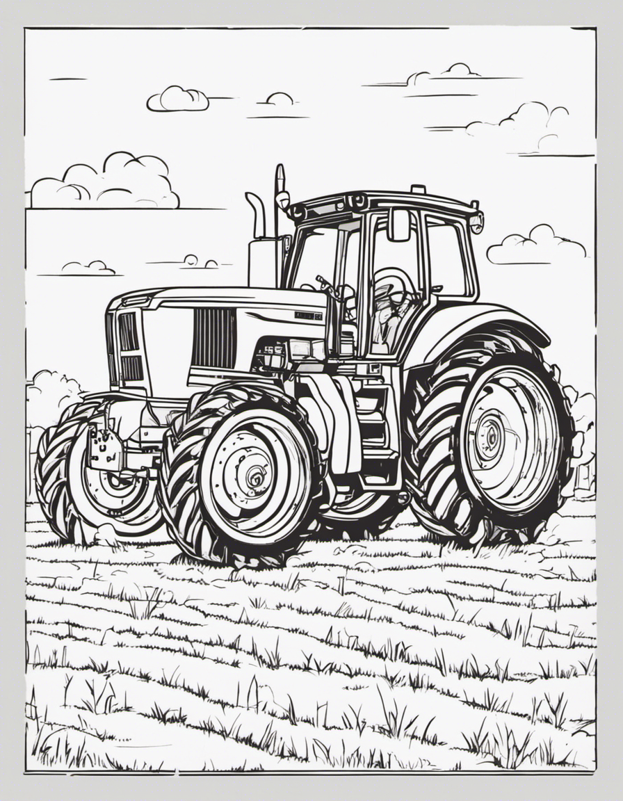 tractor coloring pages