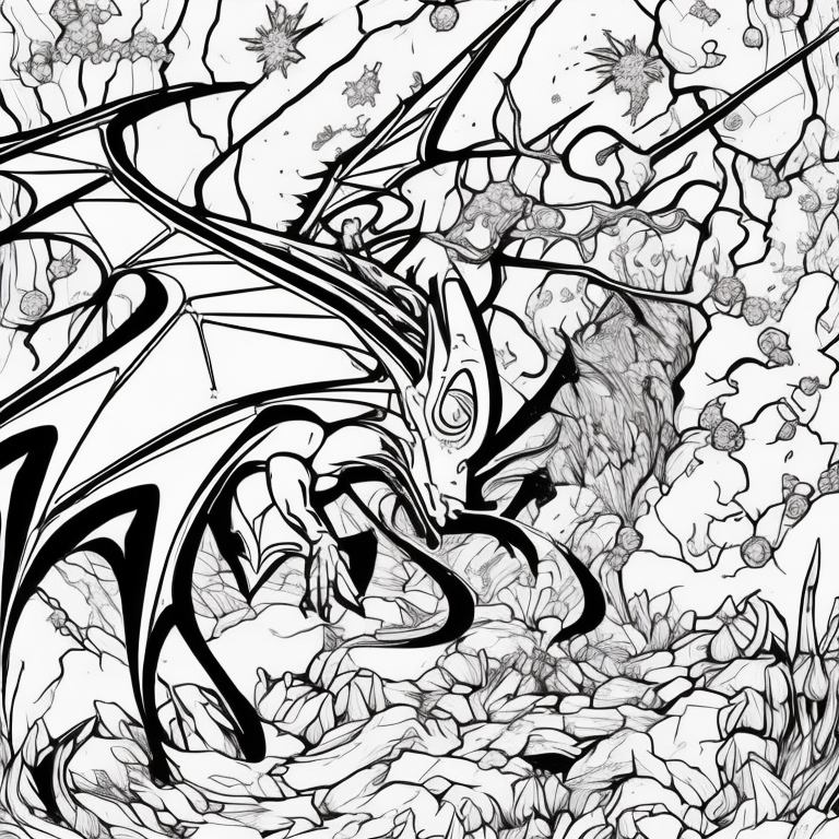 an A4 page of 12 individual dragons