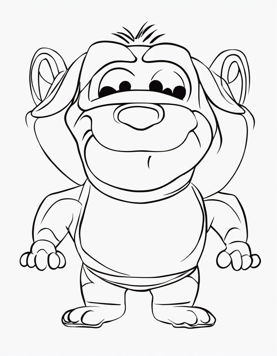 barney coloring pages
