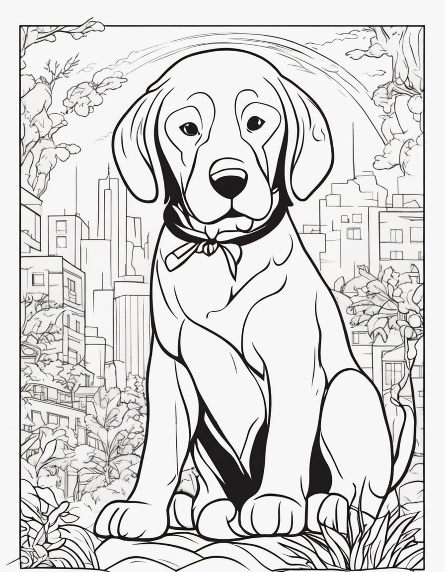 clifford coloring page