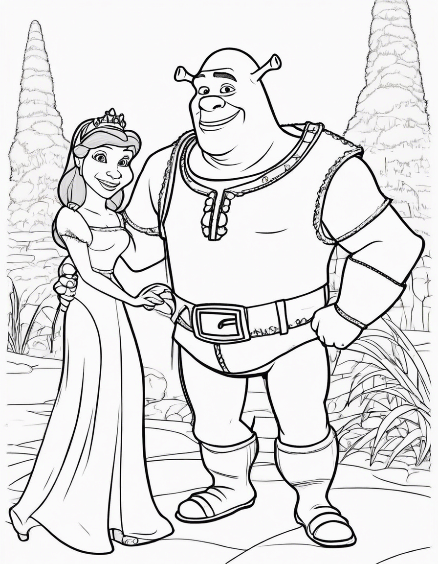 shrek coloring pages