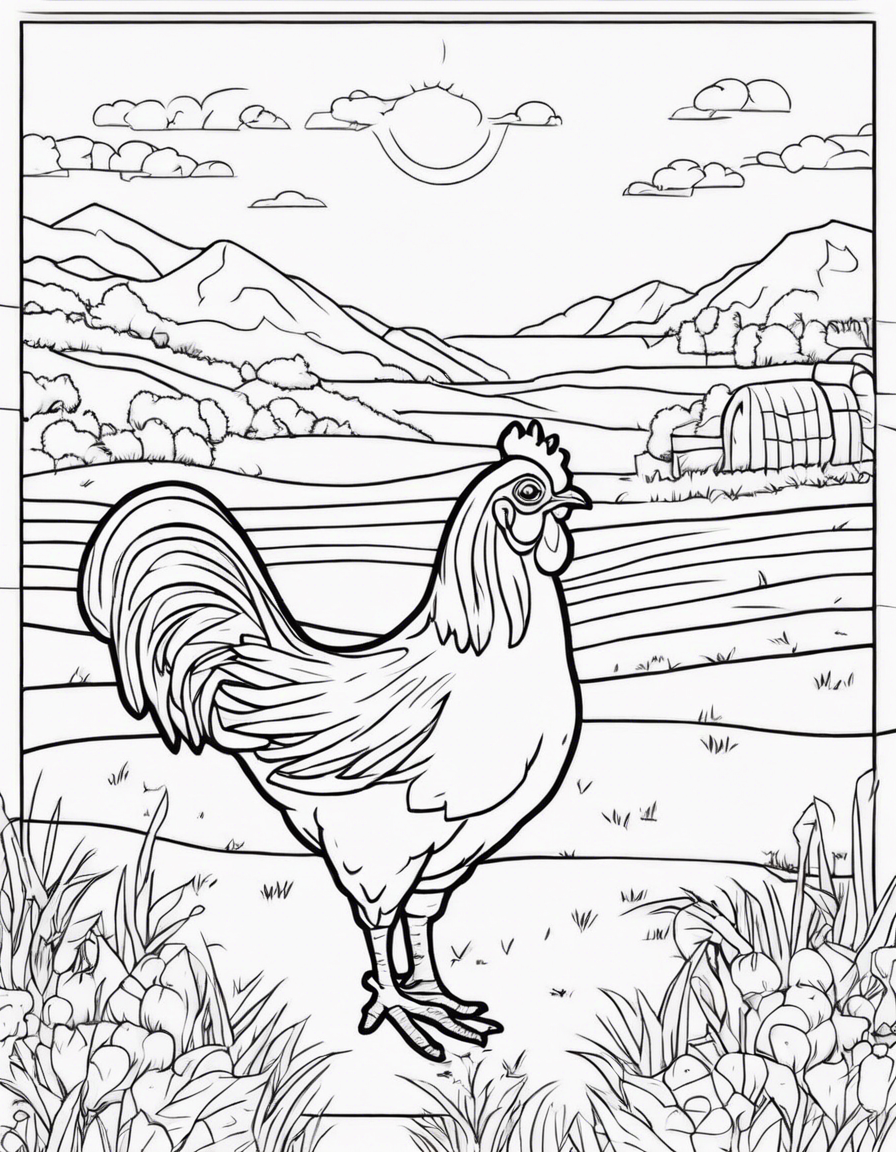 chicken coloring pages