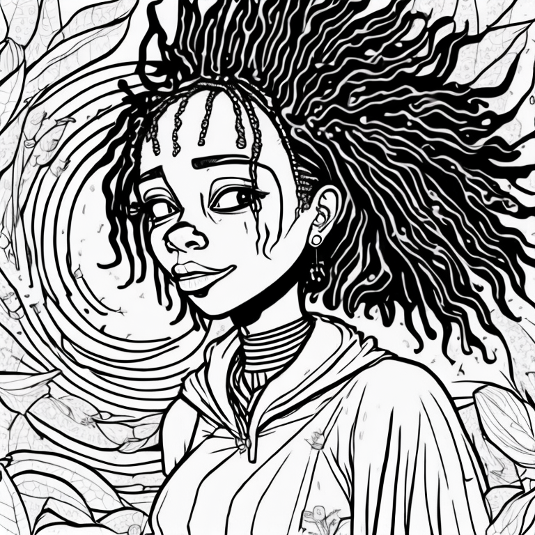 black girl coloring pages