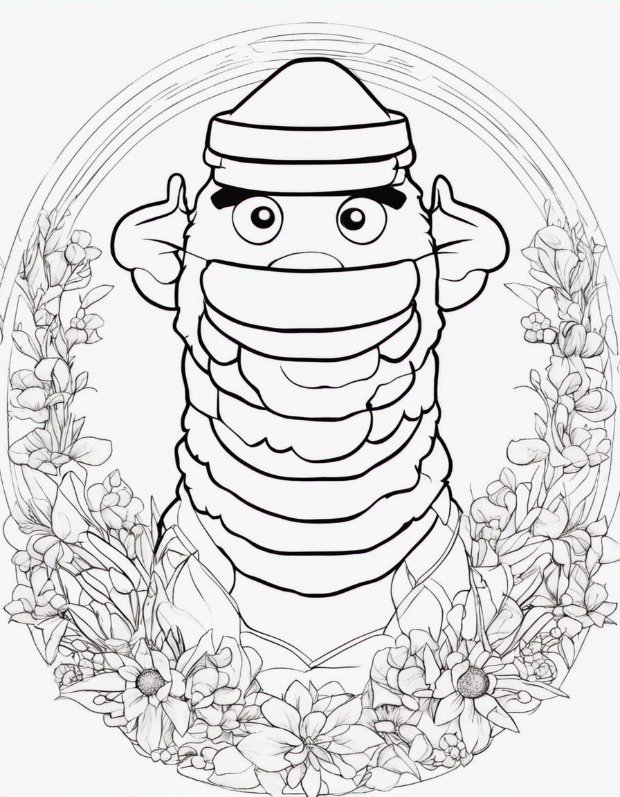 realistic olaf coloring page