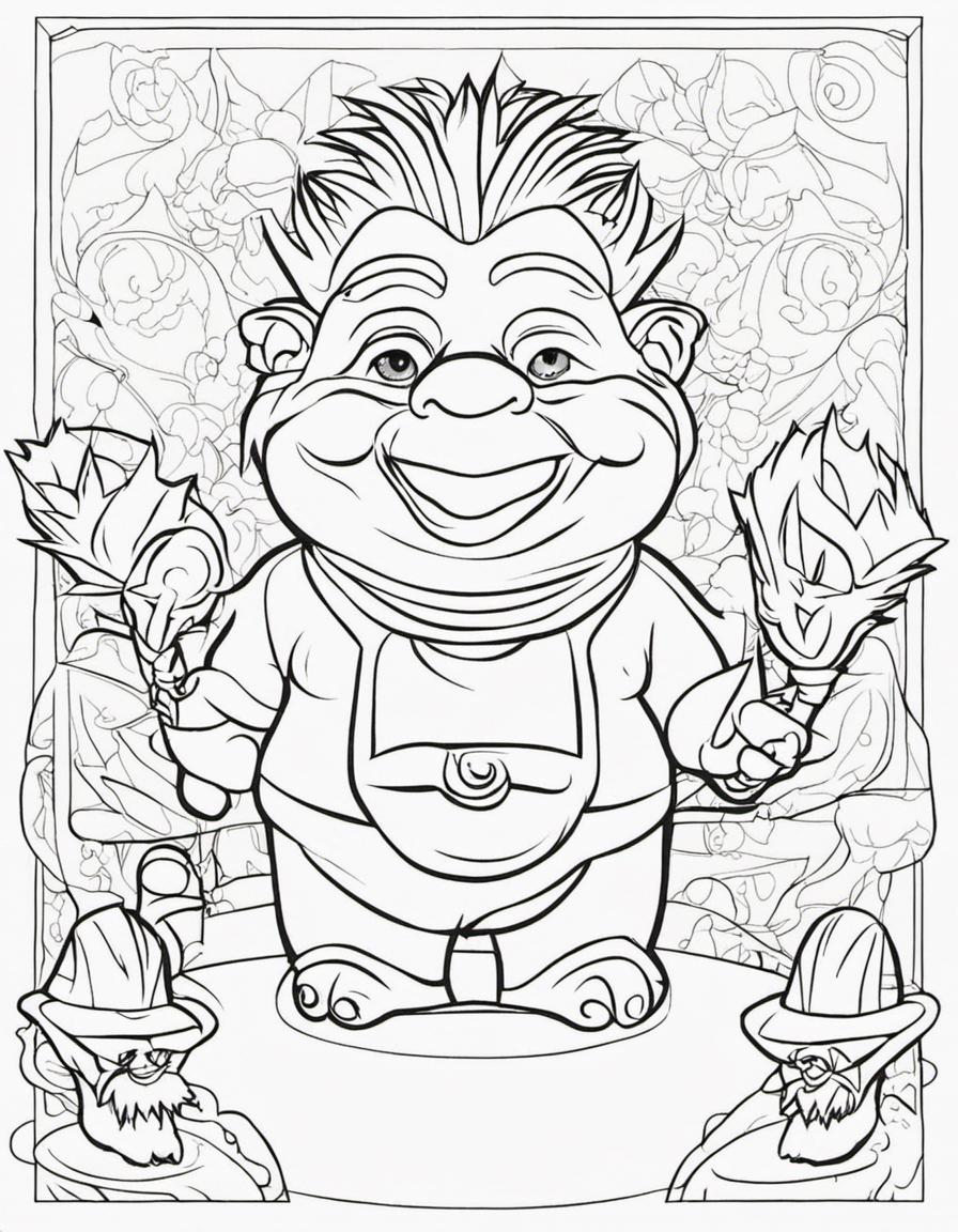 trolls coloring pages