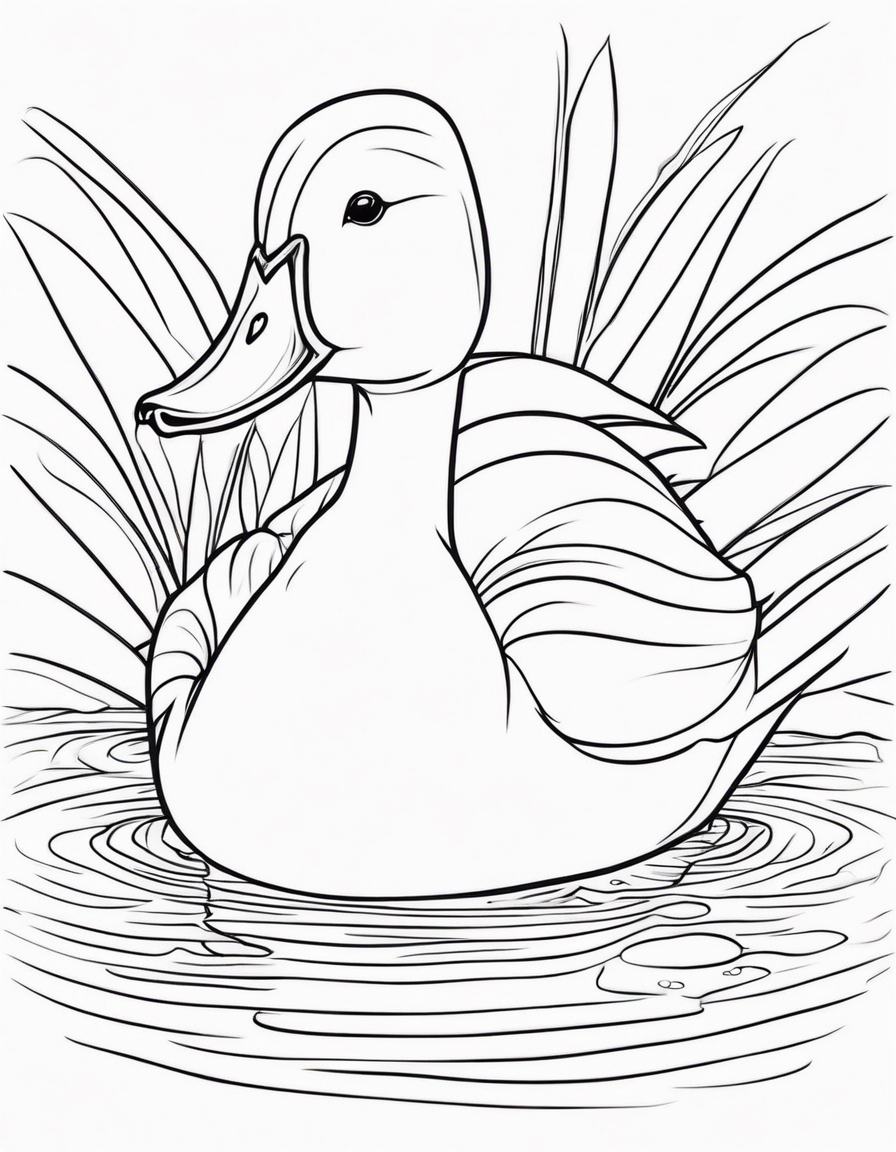 duck coloring pages