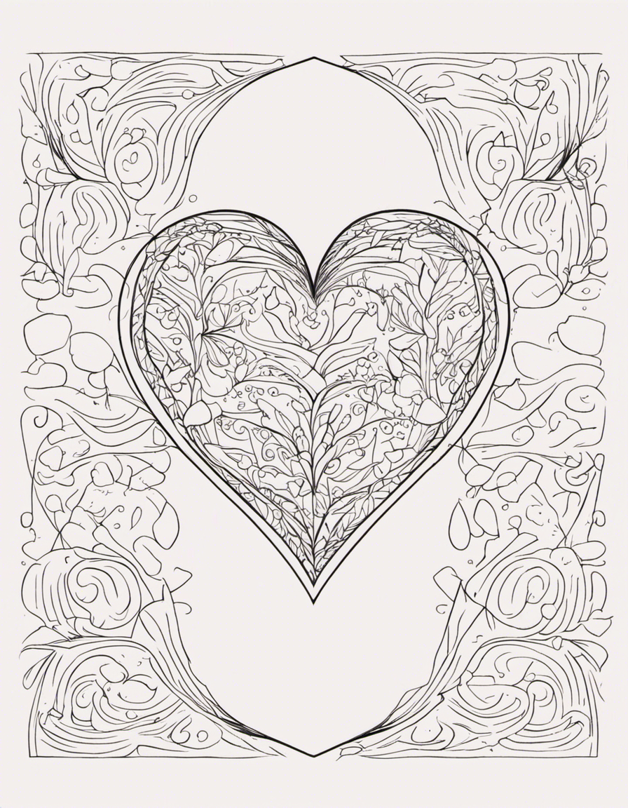 heart coloring pages