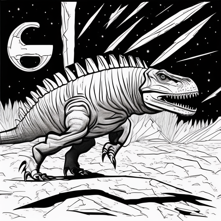 Tyrannosaurus coloring page