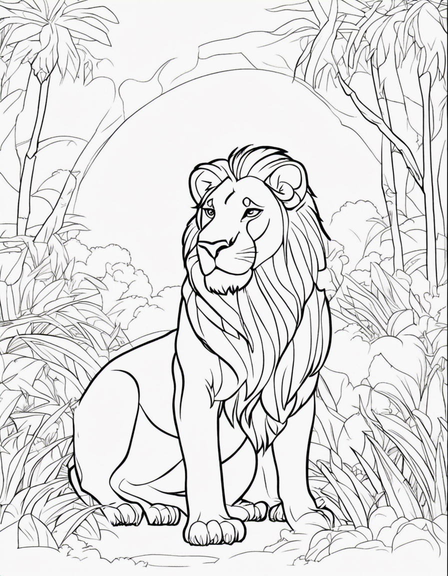 lion guard coloring page
