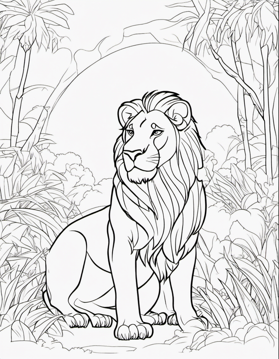 lion coloring pages