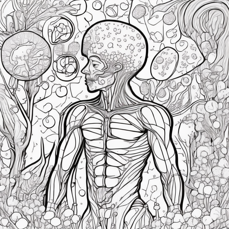 human anatomy coloring pages