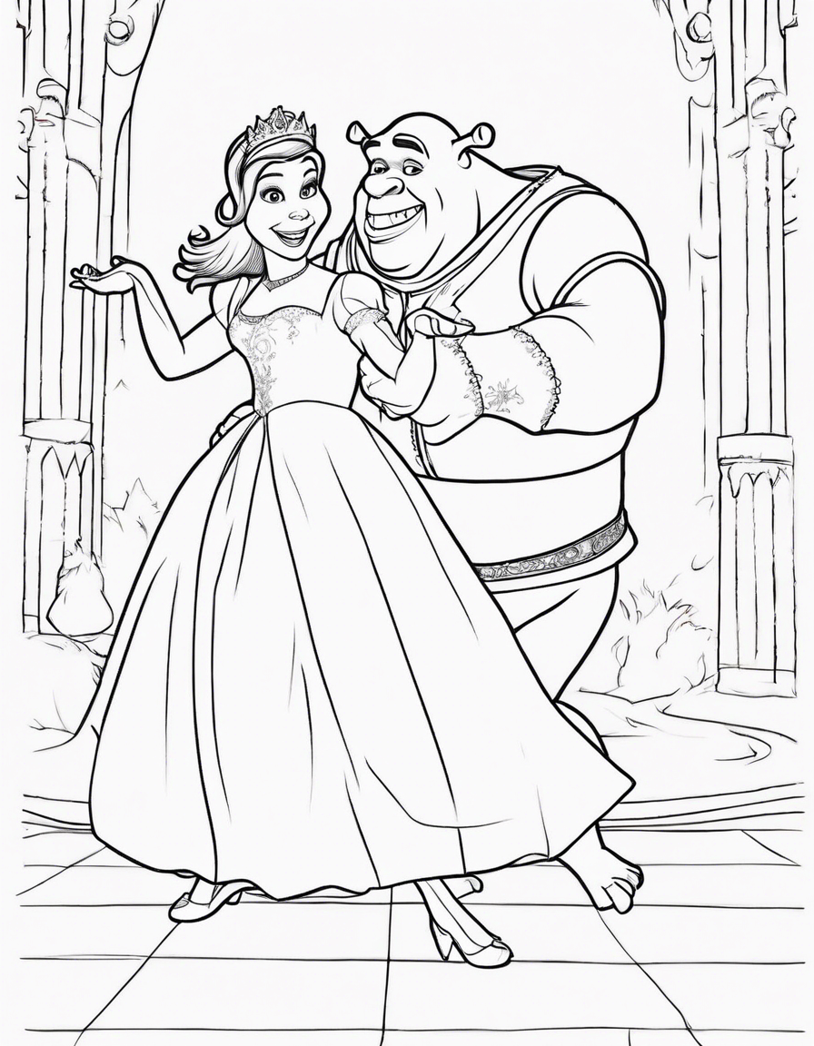 dancing coloring pages