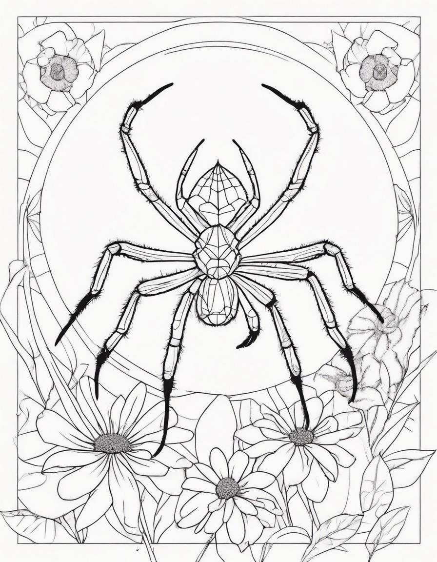 spider coloring pages