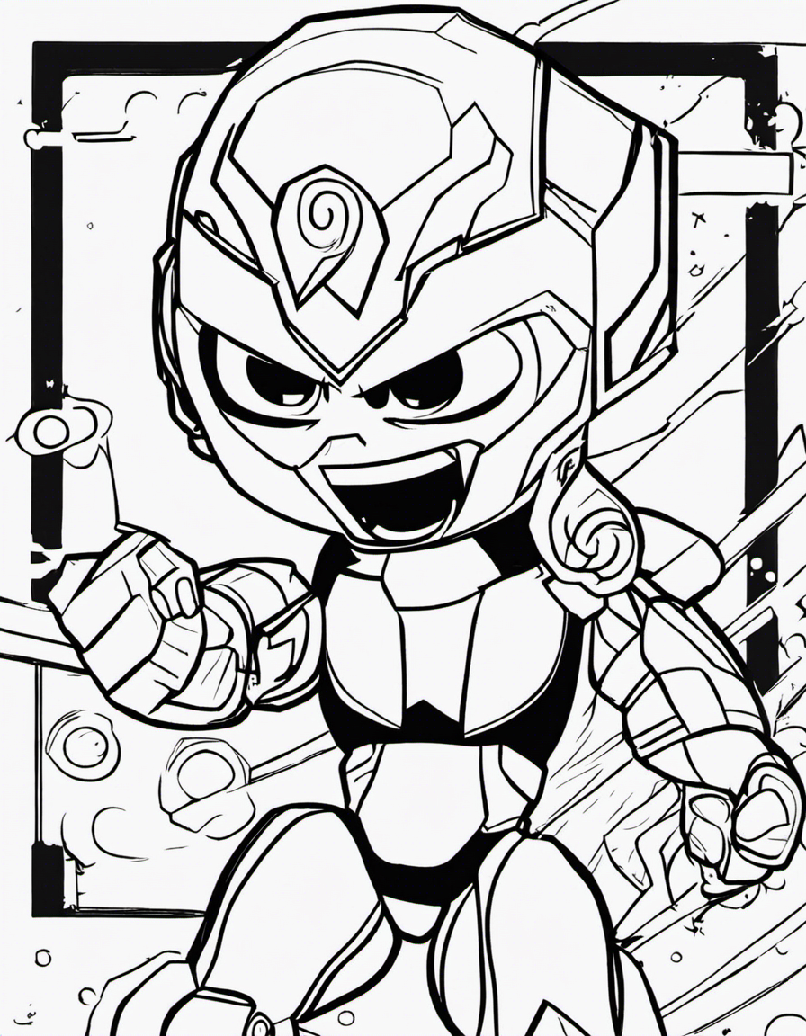 teen titans go for children coloring page