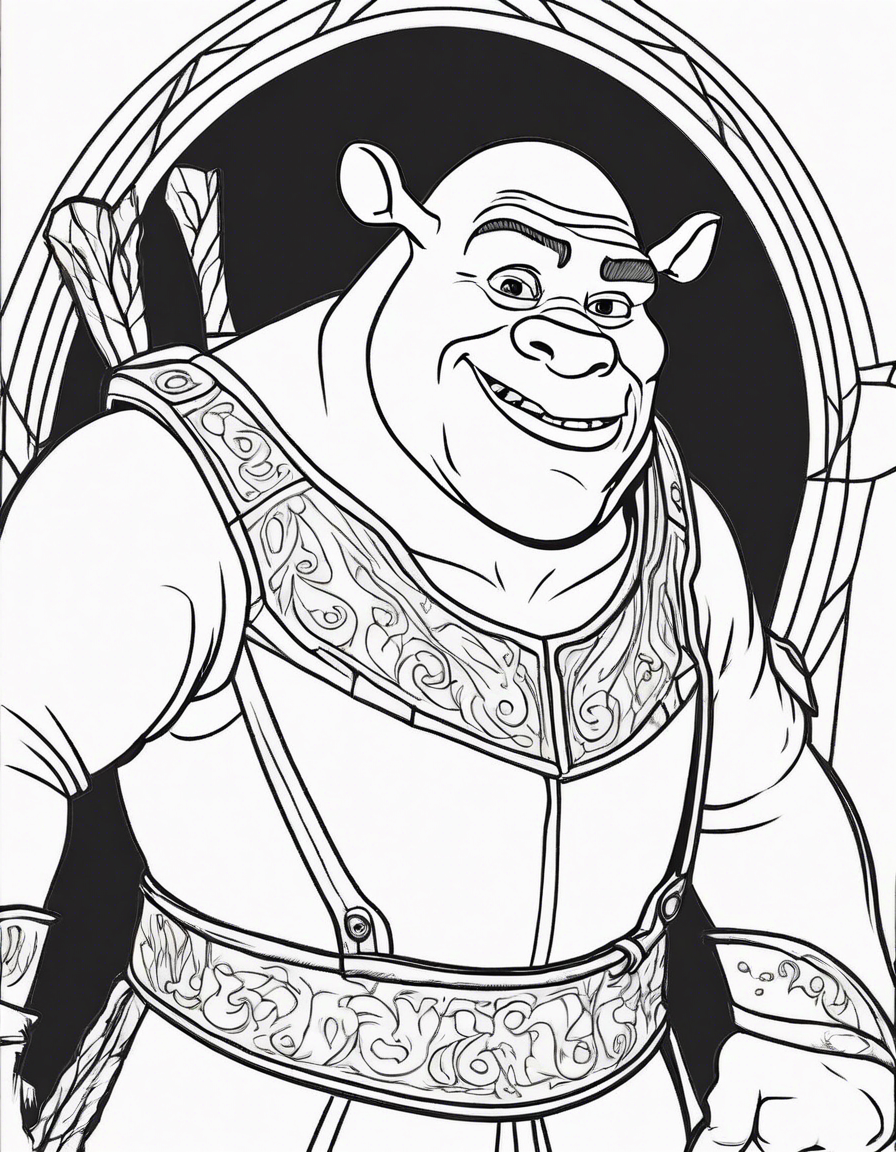 shrek coloring pages