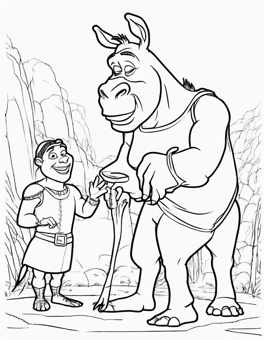 shrek coloring pages