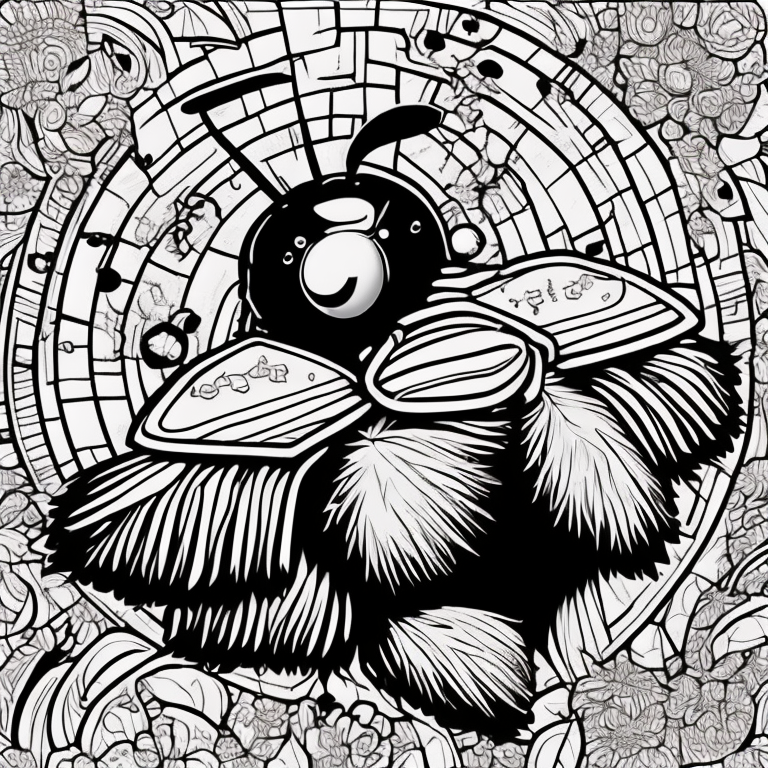 bee coloring pages