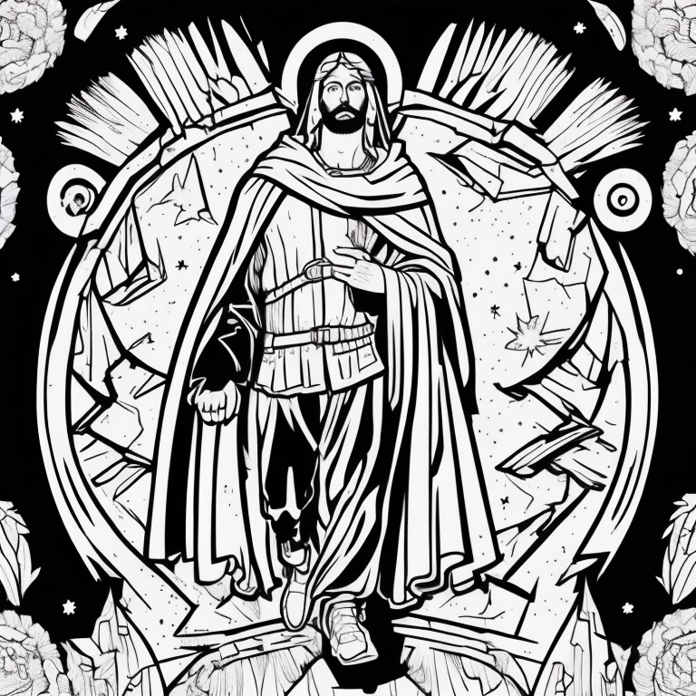 Jesus coloring page