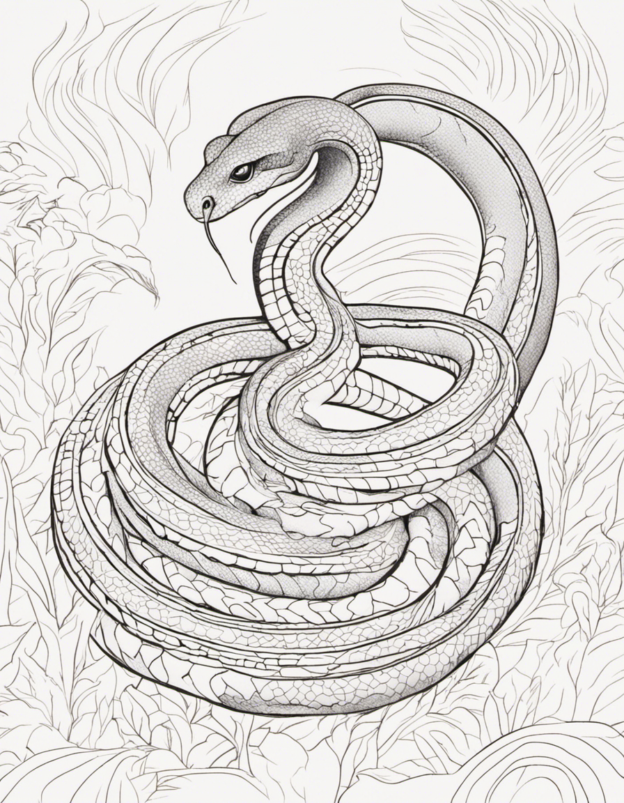 snake coloring page