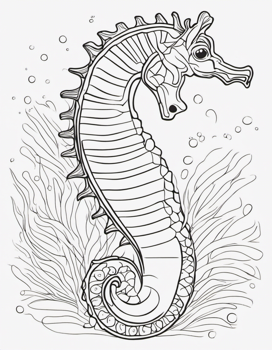 seahorse coloring pages