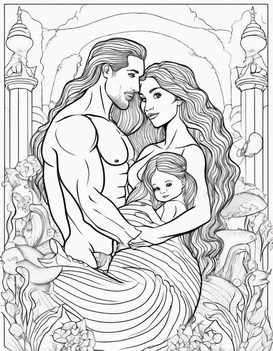 mermaid coloring pages