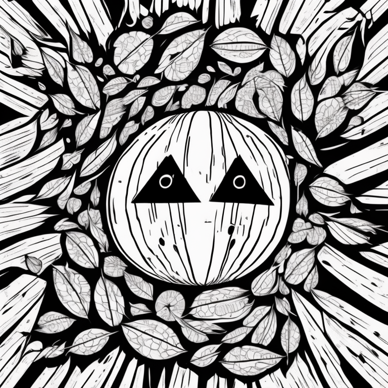 A froed watermelon coloring page