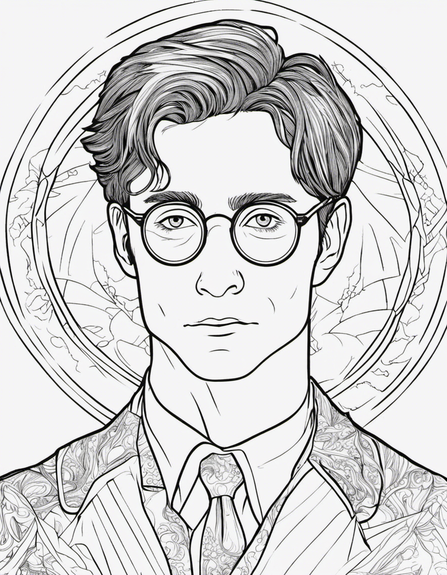 harry potter for adults coloring page