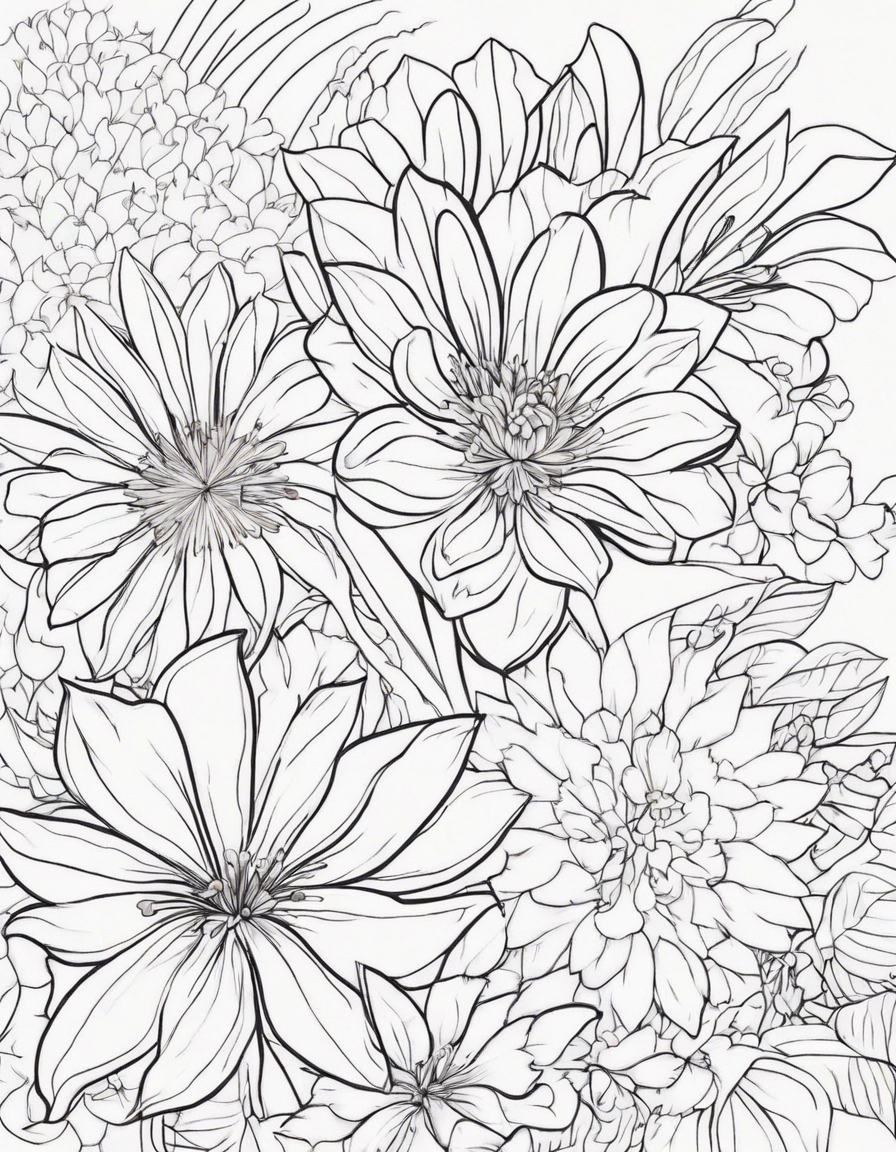 flower coloring pages