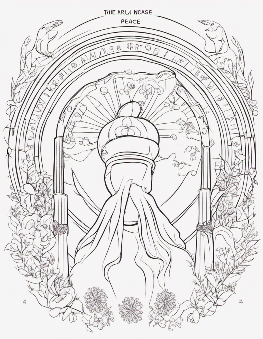 peace for children coloring page