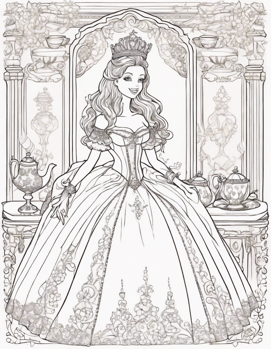 dress coloring pages