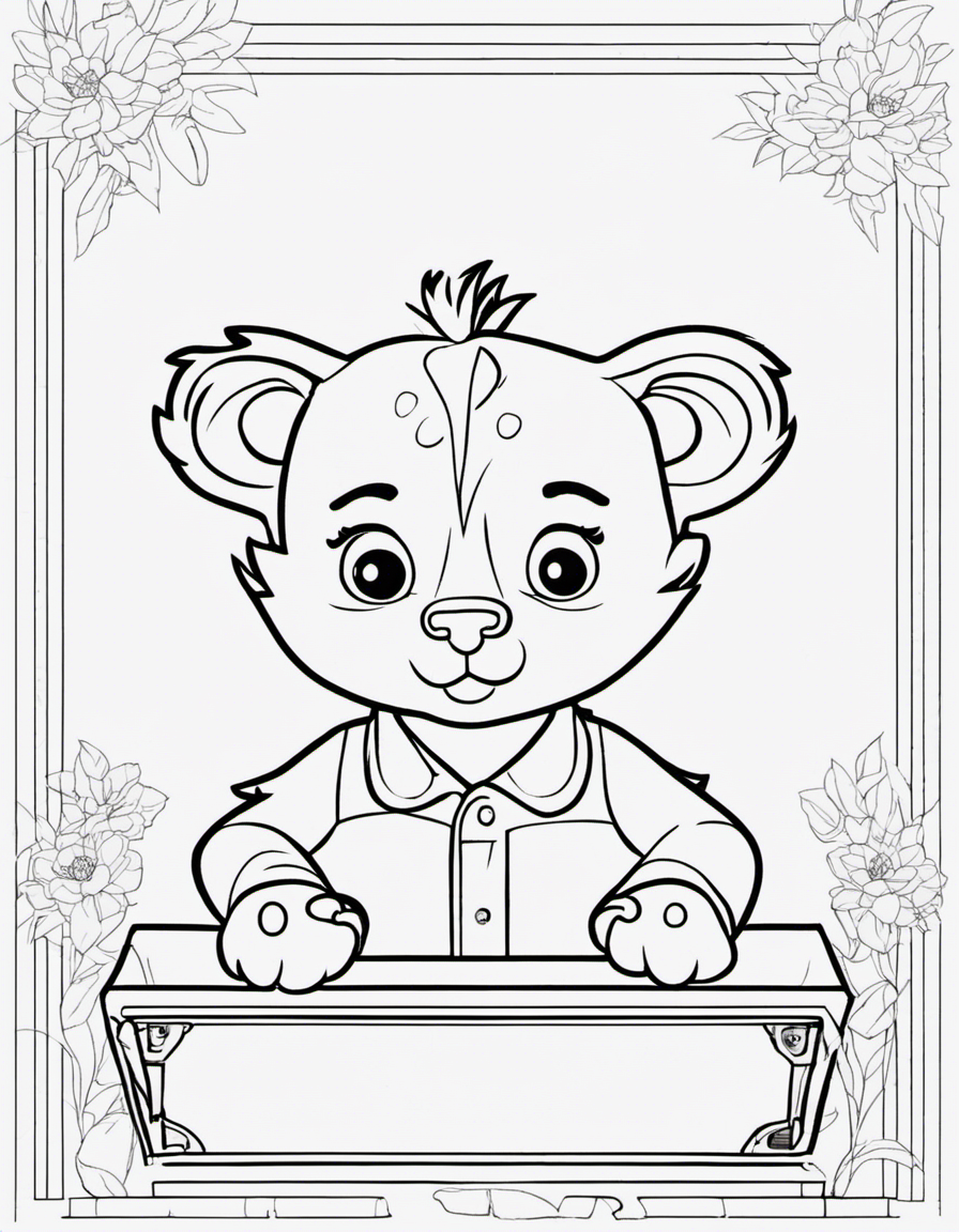 daniel tiger for adults coloring page