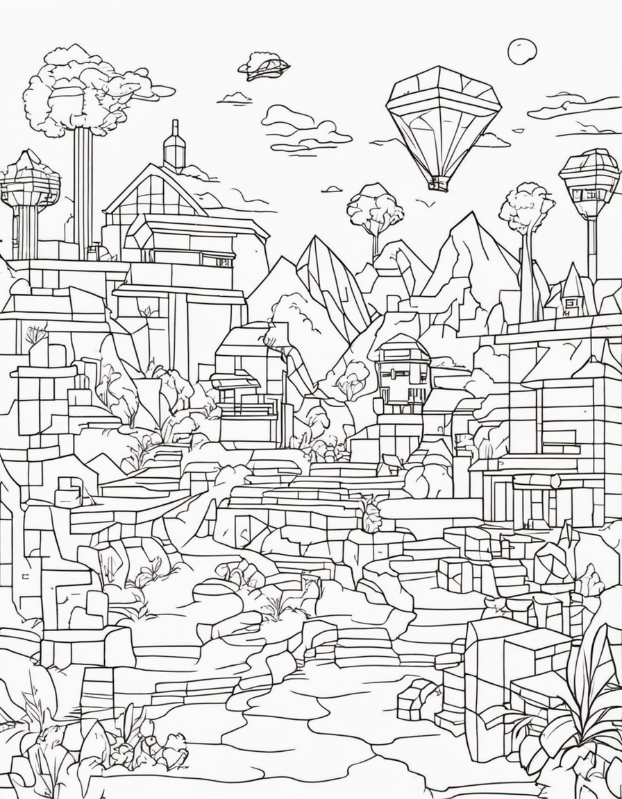 minecraft coloring pages