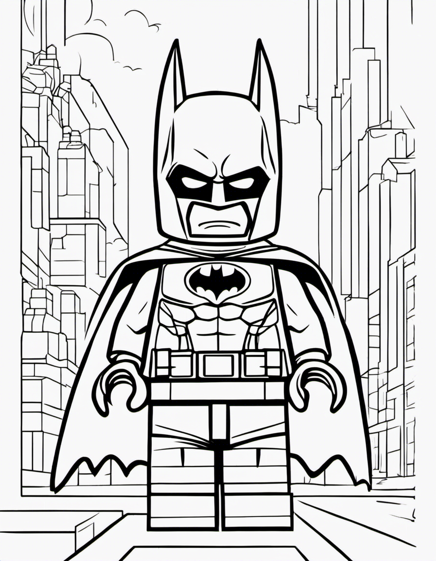 lego batman for children coloring page
