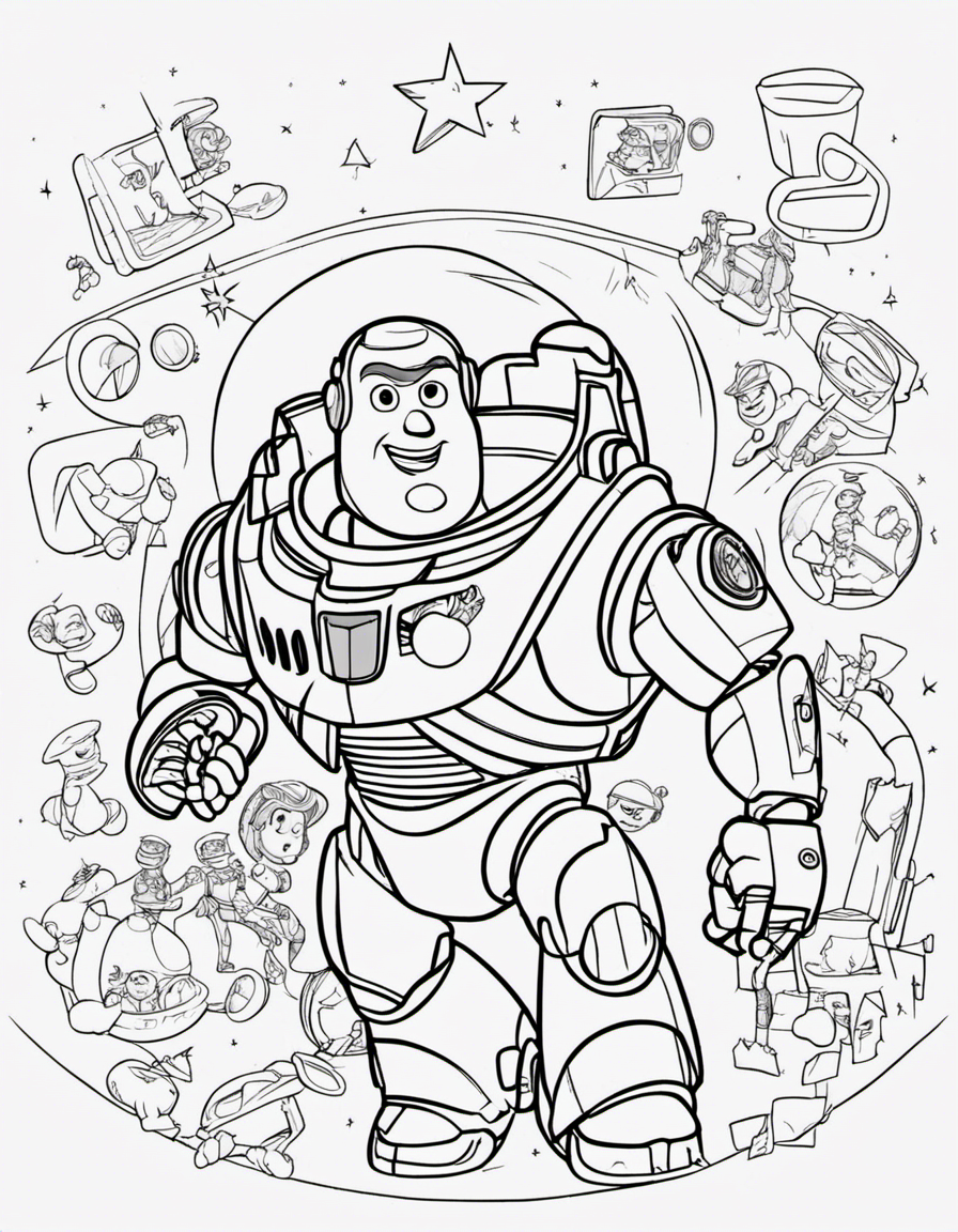 cartoon toy story coloring page