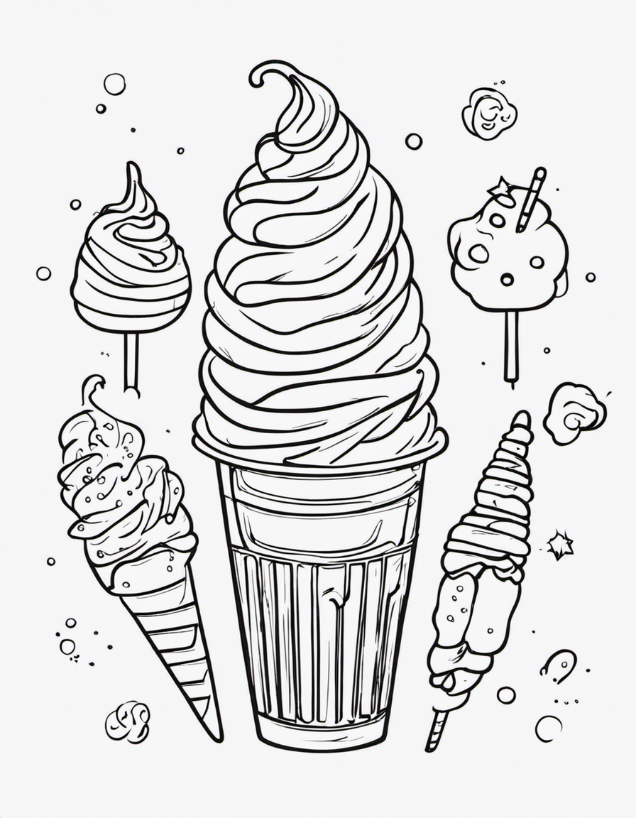 ice cream coloring pages