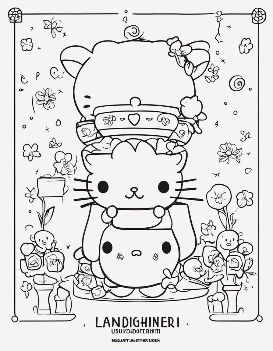 sanrio coloring pages